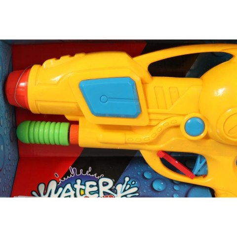 Innowacyjny Pistolet na Wodę 38 cm Żółty z Odwróconym Pojemnikiem