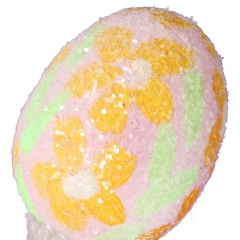 Jajka lukrowane zawieszki zestaw 12 sztuk 4cm różowe