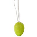 Jajka plastikowe zawieszki zestaw 12 sztuk 4cm zielone