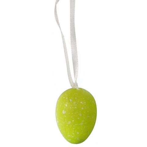 Jajka plastikowe zawieszki zestaw 12 sztuk 4cm zielone