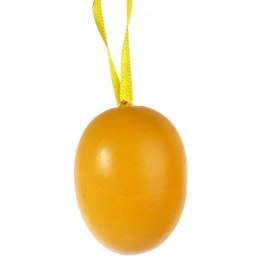 Jajka plastikowe zawieszki zestaw 6 sztuk 5cm żółte