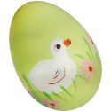 Jajka plastikowe zawieszki zestaw 6 sztuk 6cm żółto zielone