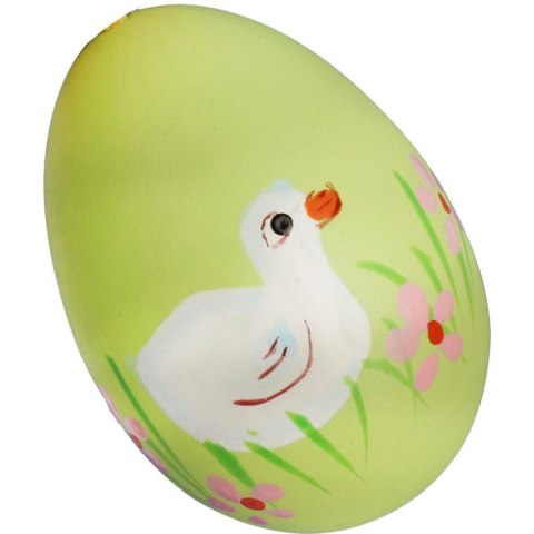 Jajka plastikowe zawieszki zestaw 6 sztuk 6cm żółto zielone