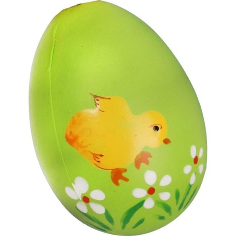 Jajka plastikowe zawieszki zestaw 6 sztuk 6cm żółto zielone