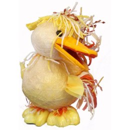 KACZKA Z SIZALU DEKORACJA WIELKANOCNA 14CM POMARAŃCZOWA