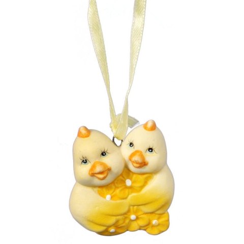 KURCZACZKI CERAMICZNE ZAWIESZKA ŚWIĄTECZNA ŻÓŁTA