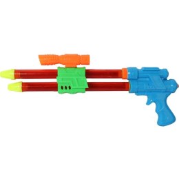 Karabin Strzykawkowy na Wodę z Podwójną Lufą 50 cm Czerwony