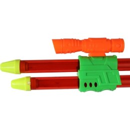 Karabin Strzykawkowy na Wodę z Podwójną Lufą 50 cm Czerwony