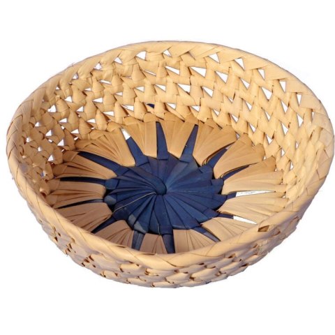 Koszyczek na pieczywo okrągły 20cm niebieski