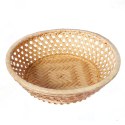 Koszyk na pieczywo z bambusa, okrągły, 20cm, kolor beżowy