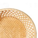 Koszyk na pieczywo z bambusa, okrągły, 20cm, kolor beżowy