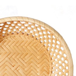 Koszyk na pieczywo z bambusa, okrągły, 20cm, kolor beżowy