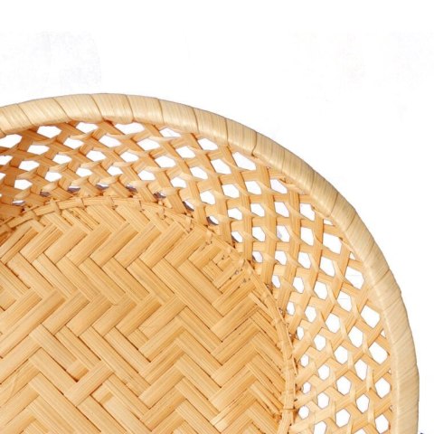 Koszyk na pieczywo z bambusa, okrągły, 20cm, kolor beżowy