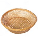 Koszyk na pieczywo z bambusa, okrągły 22cm, kolor beżowy