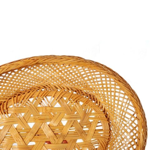 Koszyk na pieczywo z bambusa, owalny, 18x14cm, kolor kremowy