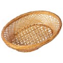 Koszyk na pieczywo z bambusa, owalny, 18x14cm, kolor kremowy