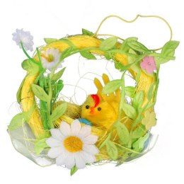 Kurczaczek w kółku zawieszka 9cm żółta