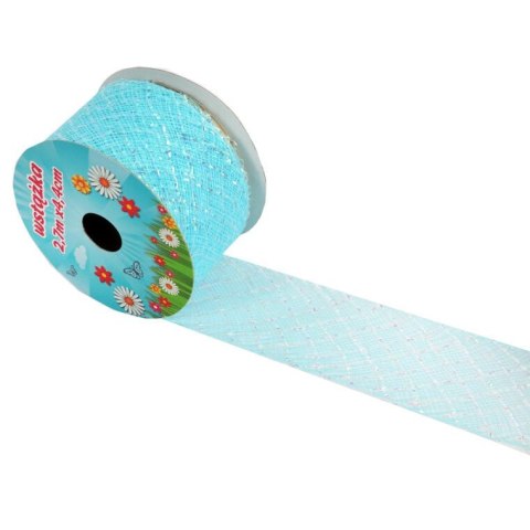 Niebieska Wstążka Dekoracyjna 2,7m - Wielkanoc i Wiosna