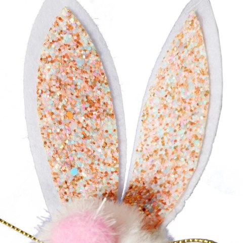 OPASKA NA GŁOWĘ Z GŁOWĄ ZAJĄCA RÓŻOWA