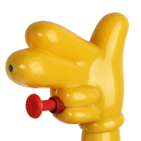 PISTOLET NA WODĘ PSIKAWKA 10 cm RĄCZKA ŻÓŁTA
