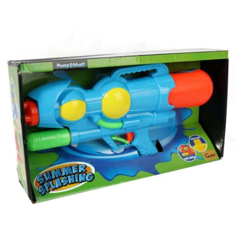 PISTOLET NA WODĘ ŚMIGUS-DYNGUS 37 cm NIEBIESKI Z REWERSYJNYM POJEMNIKIEM I SYSTEMEM CIŚNIENIA