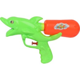Pistolet Wodny Zielony Rekin o Długości 24 cm z Odwróconym Pojemnikiem na Wodę