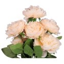Piwonie sztuczne w kolorze kremowym, 7 sztuk, wysokość 36 cm