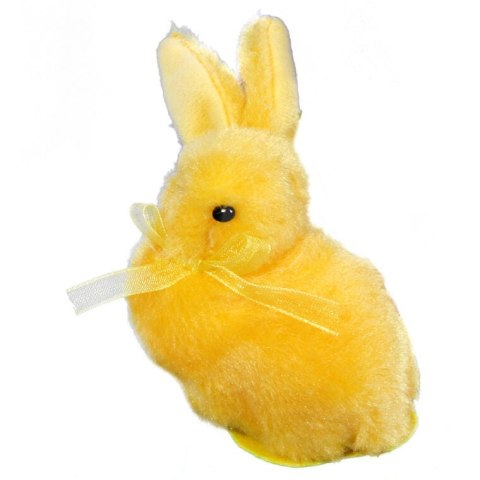 Pluszowy Zajączek Wielkanocny, Dekoracja Świąteczna, 10cm, Kolor Żółty Pluszowy Zajączek Wielkanocny, Dekoracja Świąteczna, 10cm, Kolor Żółty