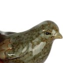 Świecznik Ceramiczny w Kształcie Ptaka, Zielony, 14 cm