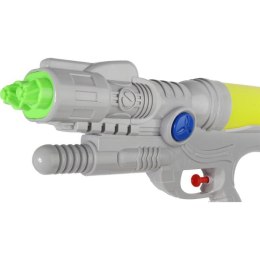 Szary Pistolet na Wodę 33cm z Odwróconym Pojemnikiem i Systemem Ciśnieniowym