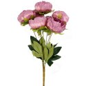 Sztuczny Bukiet 7 Piwonii Fioletowych 48cm - Realistyczne Kwiaty Dekoracyjne