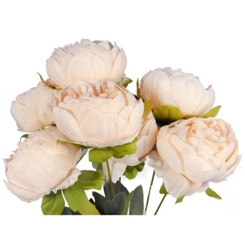 Sztuczny Bukiet 7 Piwonii Kremowych 48cm - Dekoracja Realistyczna