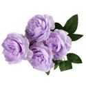 Sztuczny Bukiet 7 Piwonii Wrzosowy 36cm - Dekoracja Wysokiej Jakości