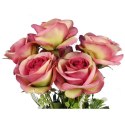 Sztuczny Bukiet 7 Róż Ciemnoróżowych 45cm - Dekoracja Premium