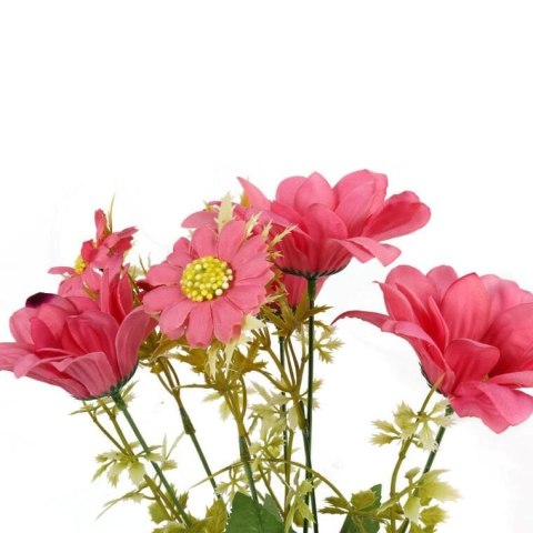 Sztuczny Bukiet Różowych Margaretek 36cm - Wysoka Jakość