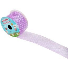 WSTĄŻKA DEKORACYJNA FIOLETOWA 2,7M WIOSNA/WIELKANOC