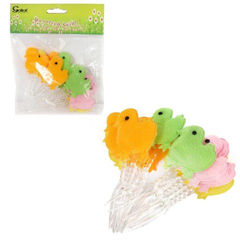 Widelczyki do Zakąsek w Kształcie Kurczaczków - Komplet 12 Sztuk