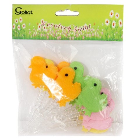 Widelczyki do Zakąsek w Kształcie Kurczaczków - Komplet 12 Sztuk