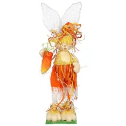 ZAJĄC Z SIZALU DEKORACJA WIELKANOCNA 55CM POMARAŃCZOWY