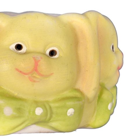 ZAJĄCZKI CERAMICZNA PODSTAWKA KIELISZEK DO JAJKA ŻÓŁTA