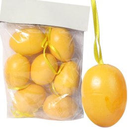 Zestaw 7 Jajek Wielkanocnych do Zawieszenia - Ozdoba w Kwiatki 5,5 cm