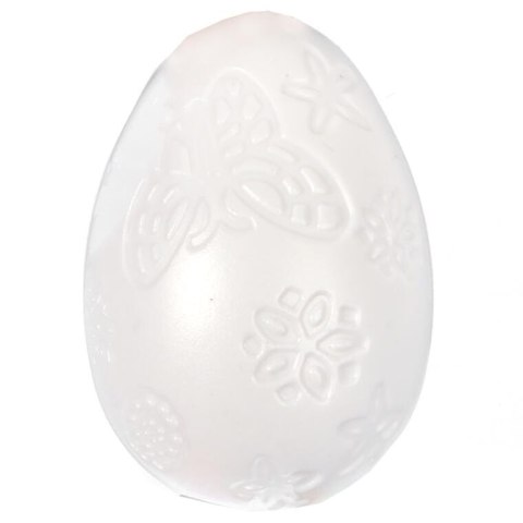 Zestaw Kreatywny Wesołe Pisanki - 8 białych jajek do malowania z farbami pastelowymi i pędzelkiem