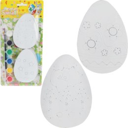 Zestaw Kreatywny do Malowania Pisanek Wielkanocnych - 4 sztuki, Farby Pastelowe, Pędzelek