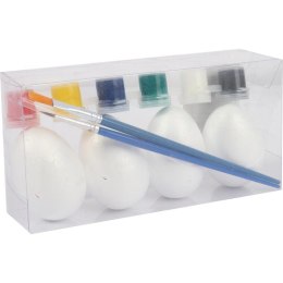 Zestaw do Dekorowania Pisanek Wielkanocnych z Farbami Pastelowymi - 4 sztuki