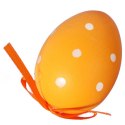 Zestaw świątecznych zawieszek - pomarańczowe jajka wielkanocne, 6 sztuk, 7cm.