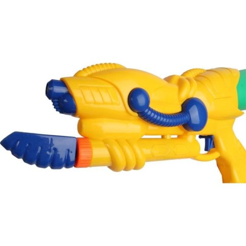 Żółty Pistolet na Wodę z Odwróconym Pojemnikiem i Systemem Ciśnieniowym, 40 cm