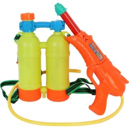 Żółty Super Zestaw na Śmigus Dyngus: Pistolet na wodę 33cm z dużym plecakowym zbiornikiem na wodę