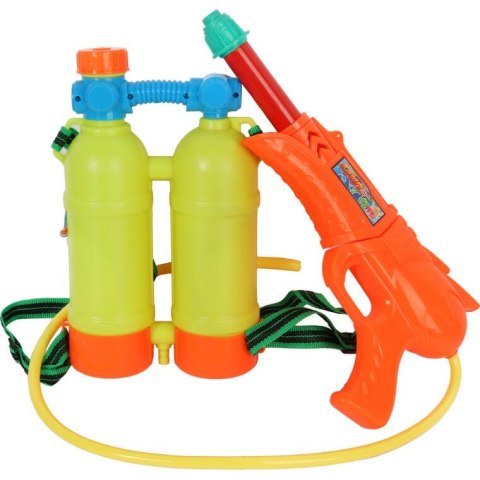 Żółty Super Zestaw na Śmigus Dyngus: Pistolet na wodę 33cm z dużym plecakowym zbiornikiem na wodę