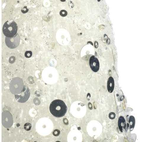 BIAŁA SIZALOWA CHOINKA-STOŻEK 40 CM - DEKORACJA ŚWIĄTECZNA