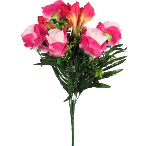 BUKIET 10 KWIATÓW MIX AMARYLIS RÓŻA KOLOR RÓŻOWY